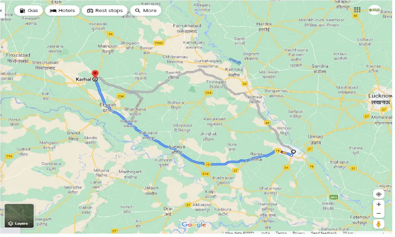 kanpur-to-karhal-one-way