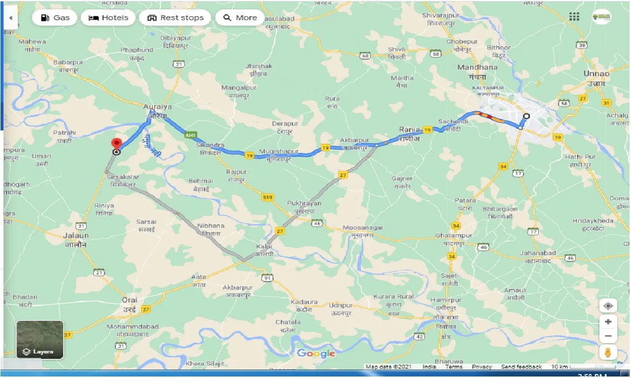 kanpur-to-kuthond-one-way