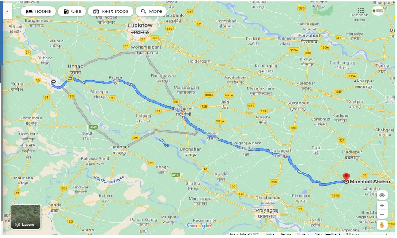 kanpur-to-machhali-shahar-round-trip