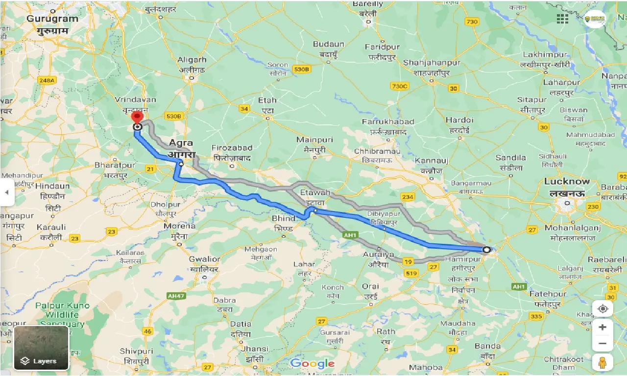 kanpur-to-mathura-outstation