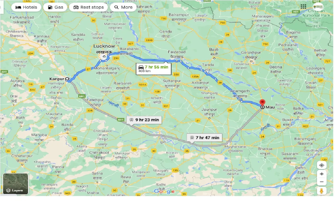 kanpur-to-mau-round-trip