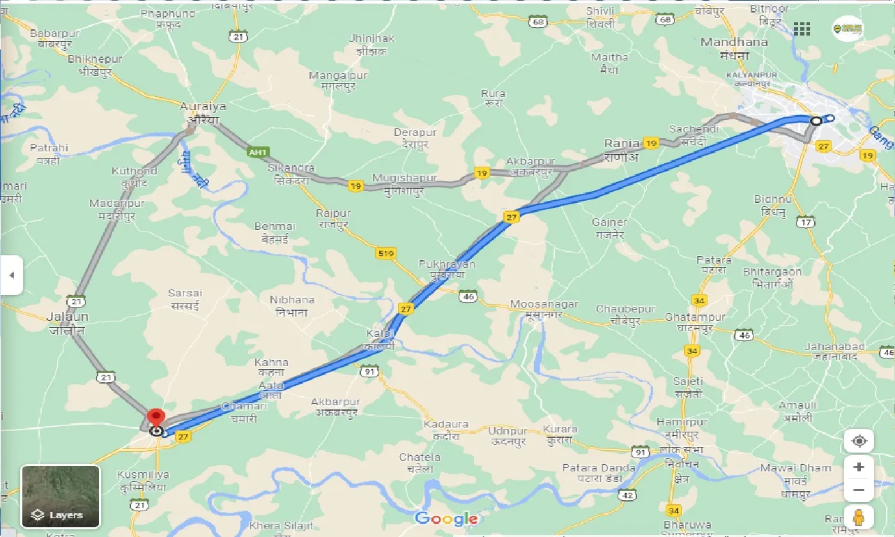 kanpur-to-orai-round-trip