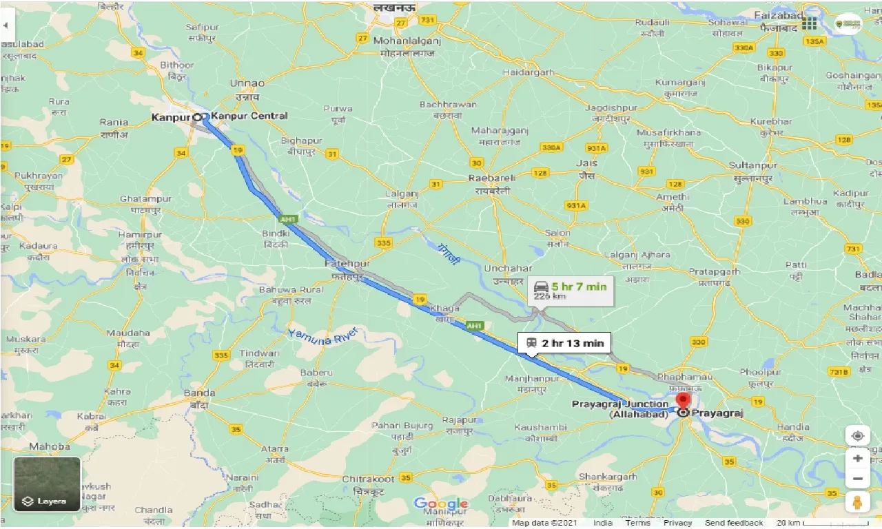 kanpur-to-prayagraj-one-way