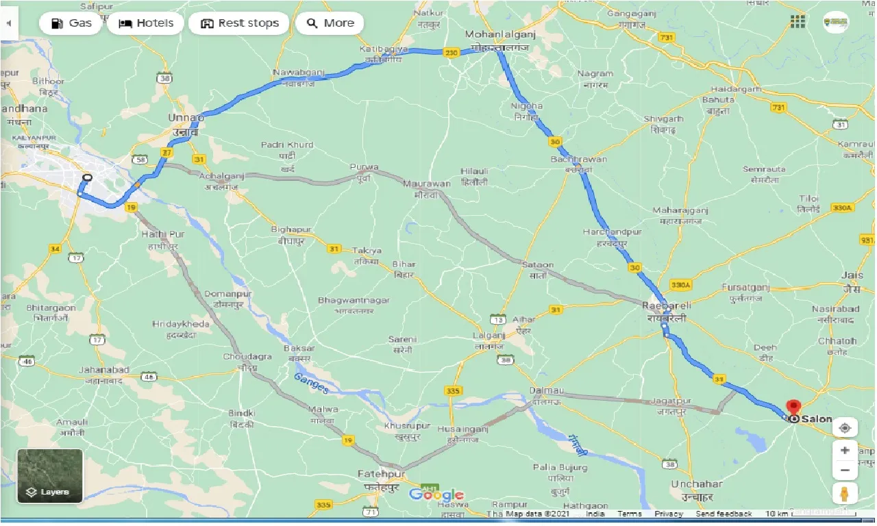 kanpur-to-salon-round-trip