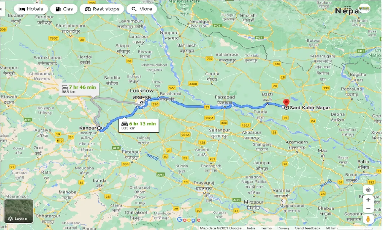 kanpur-to-sant-kabir-nagar-round-trip