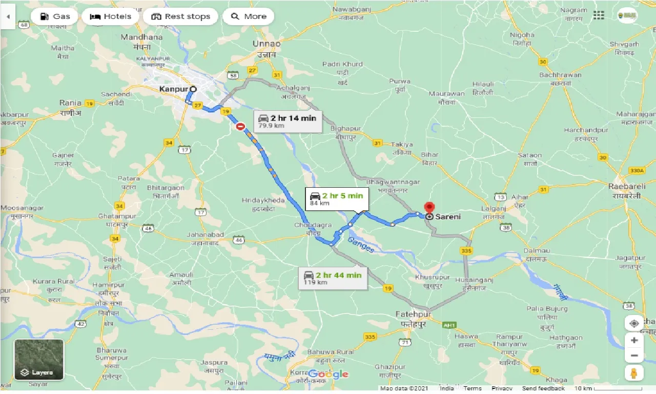 kanpur-to-sareni-one-way