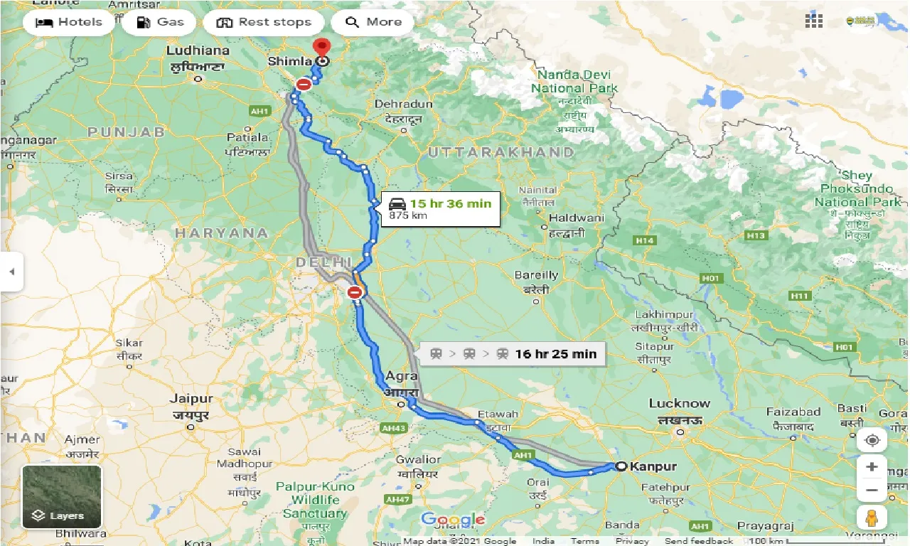 kanpur-to-shimla-outstation