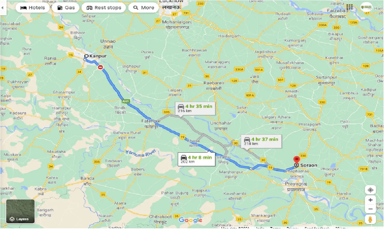 kanpur-to-soraon-round-trip