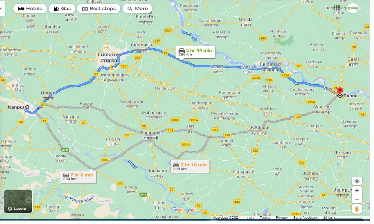 kanpur-to-tanda-one-way