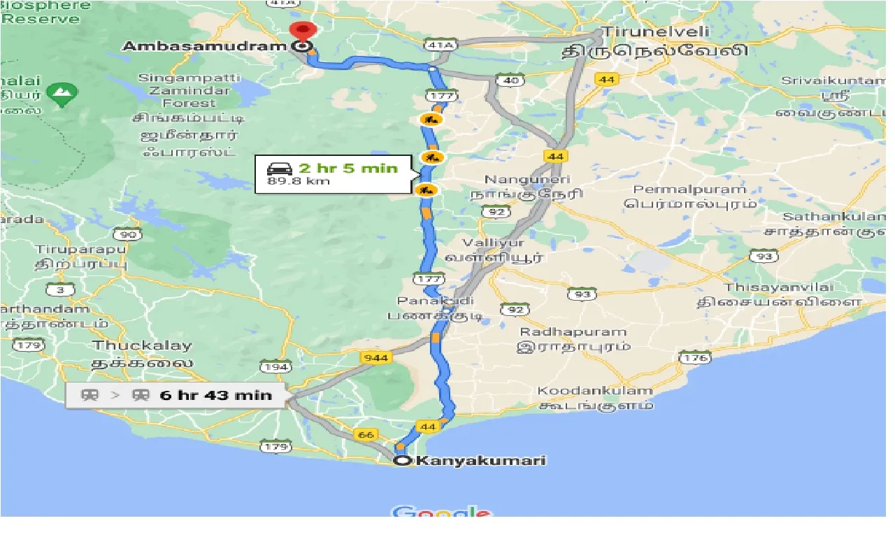 kanyakumari-to-ambasamudram-one-way