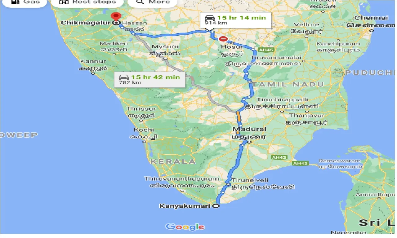 kanyakumari-to-chikmagalur-one-way