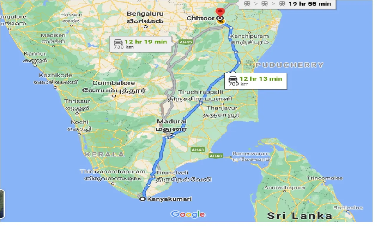 kanyakumari-to-chittoor-taxi