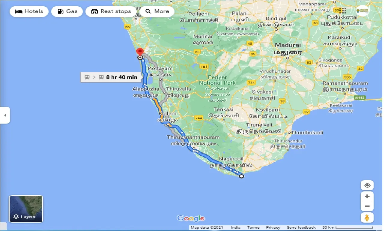 kanyakumari-to-cochin-outstation