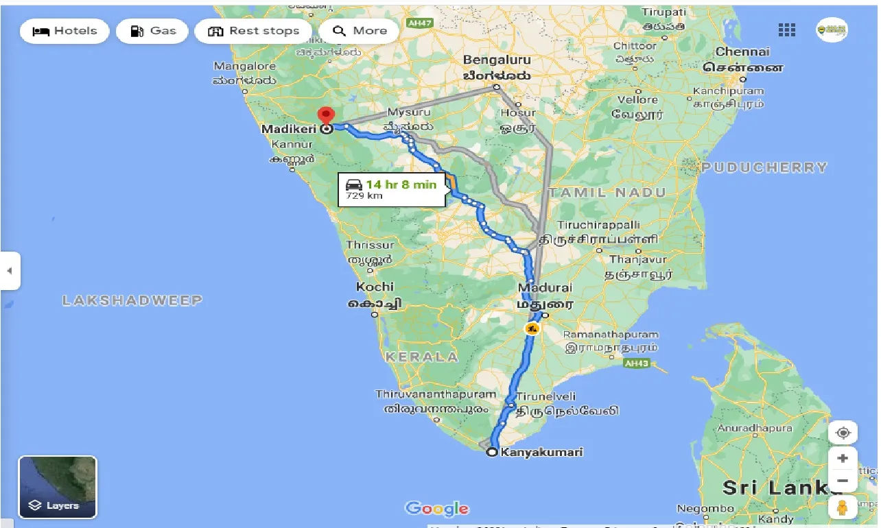 kanyakumari-to-coorg-outstation