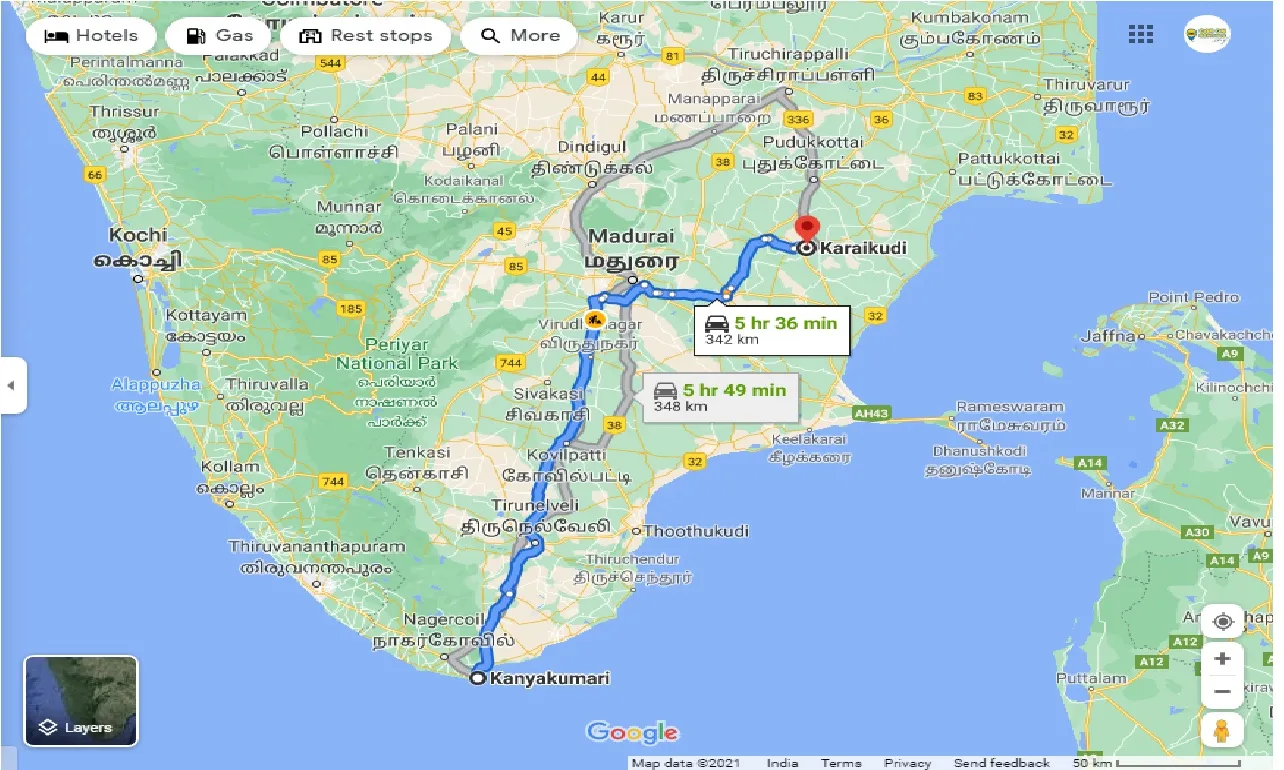 kanyakumari-to-karaikudi-round-trip