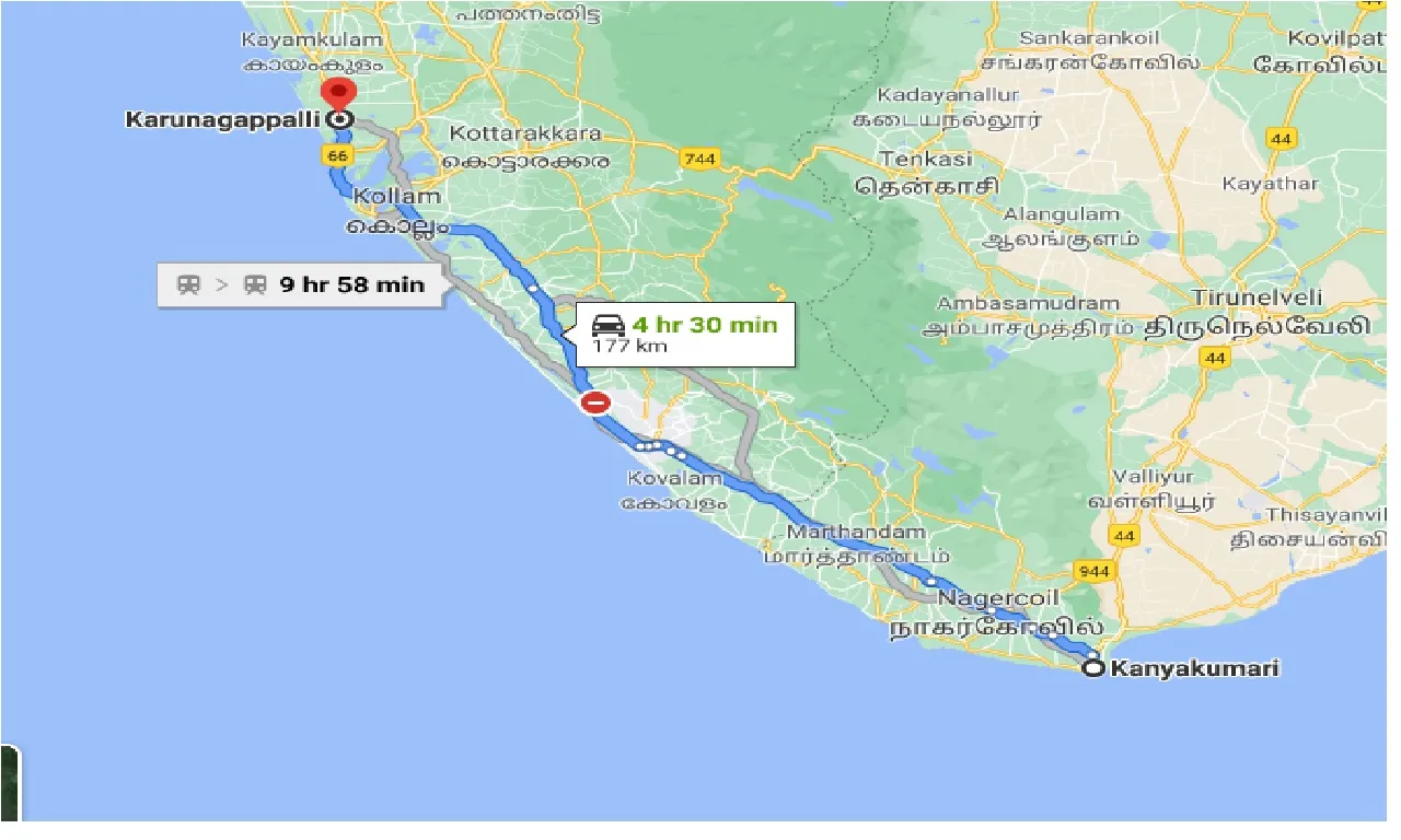 kanyakumari-to-karunagappalli-one-way