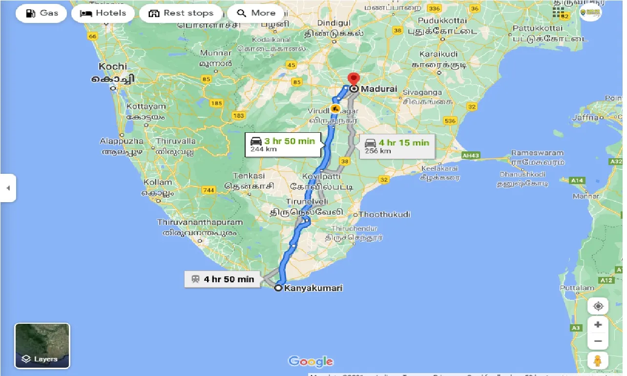 kanyakumari-to-madurai-outstation