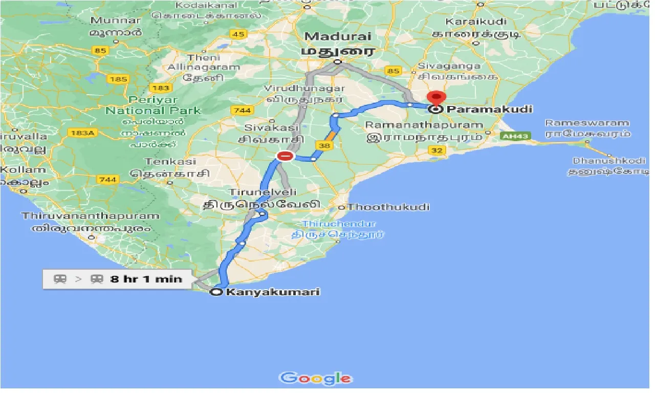 kanyakumari-to-paramakudi-taxi