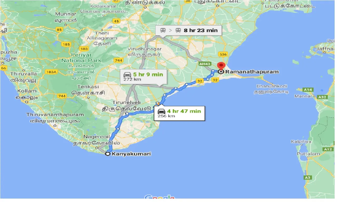 kanyakumari-to-ramanathapuram-one-way
