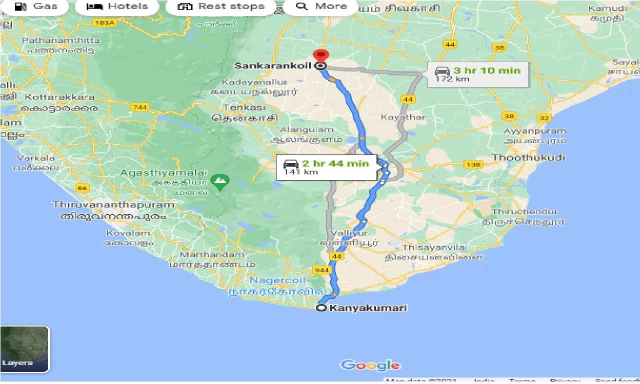 kanyakumari-to-sankarankoil-one-way