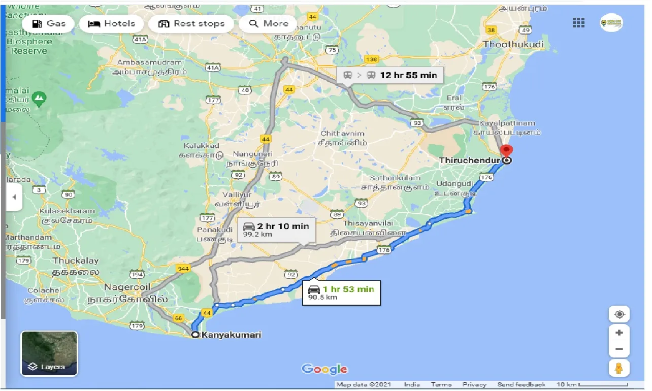 kanyakumari-to-thiruchendur-one-way