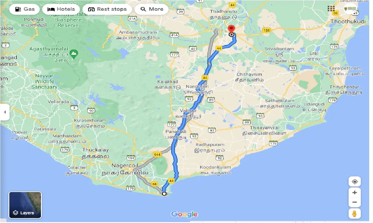 kanyakumari-to-tirunelveli-one-way