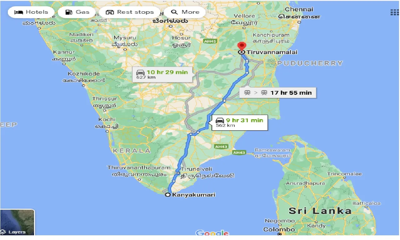 kanyakumari-to-tiruvannamalai-taxi