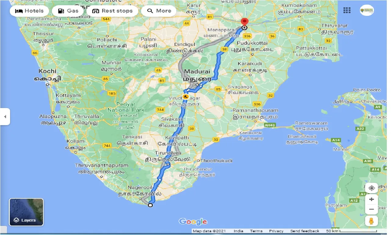 kanyakumari-to-trichy-round-trip