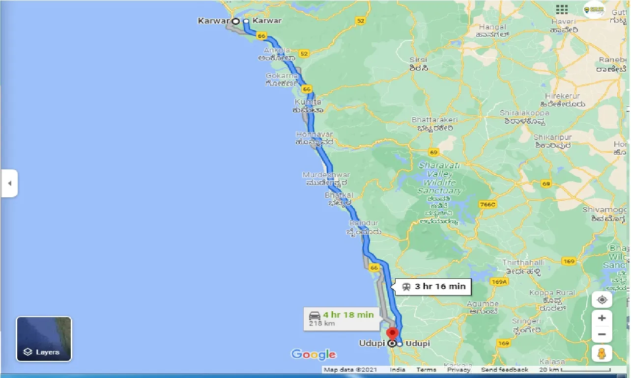 karwar-to-udupi-one-way