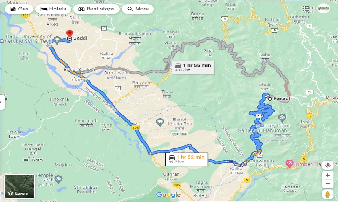 kasauli-to-baddi-taxi
