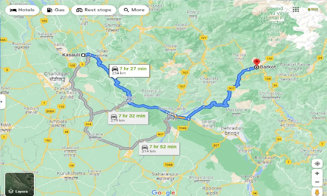 kasauli-to-barkot-one-way
