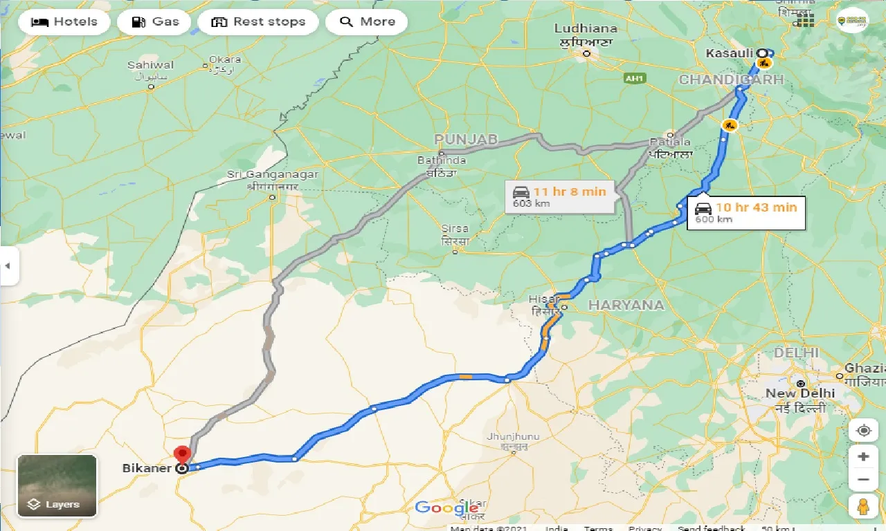 kasauli-to-bikaner-one-way