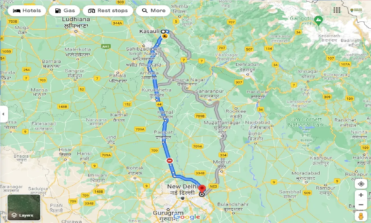 kasauli-to-ghaziabad-taxi