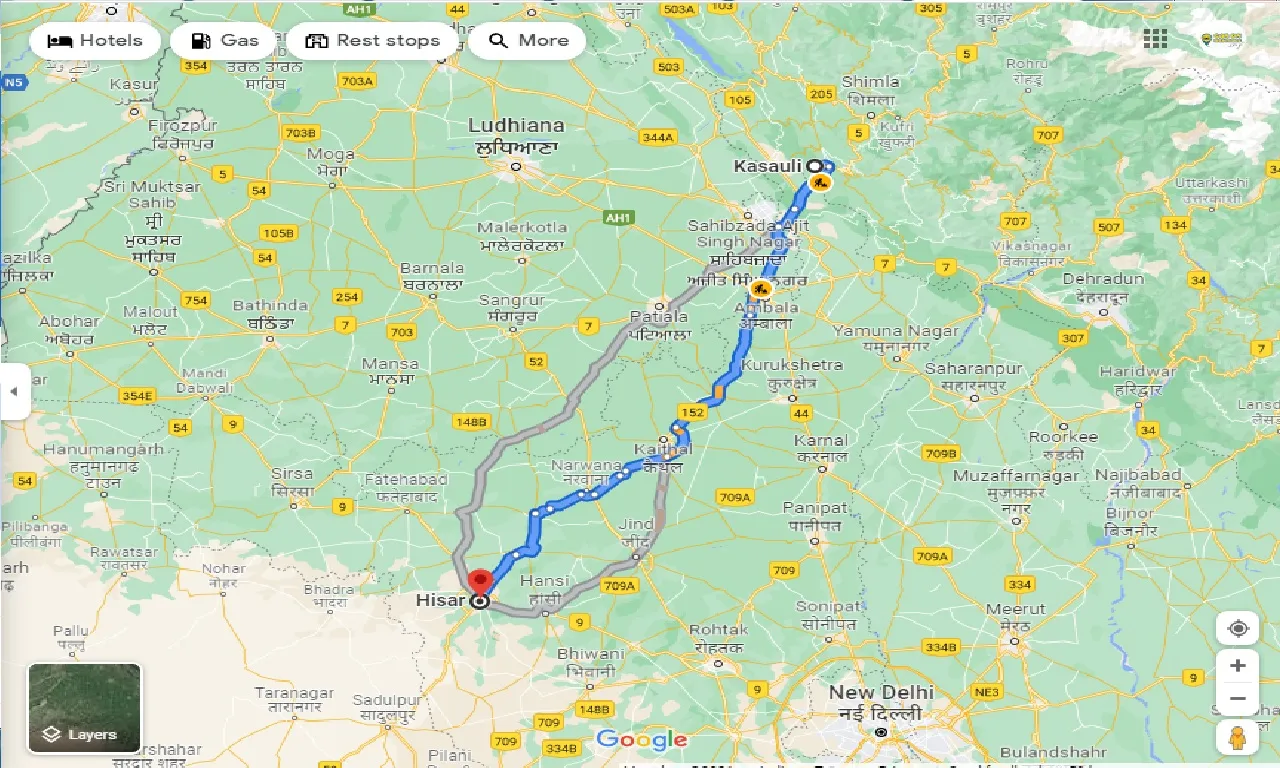 kasauli-to-hisar-one-way