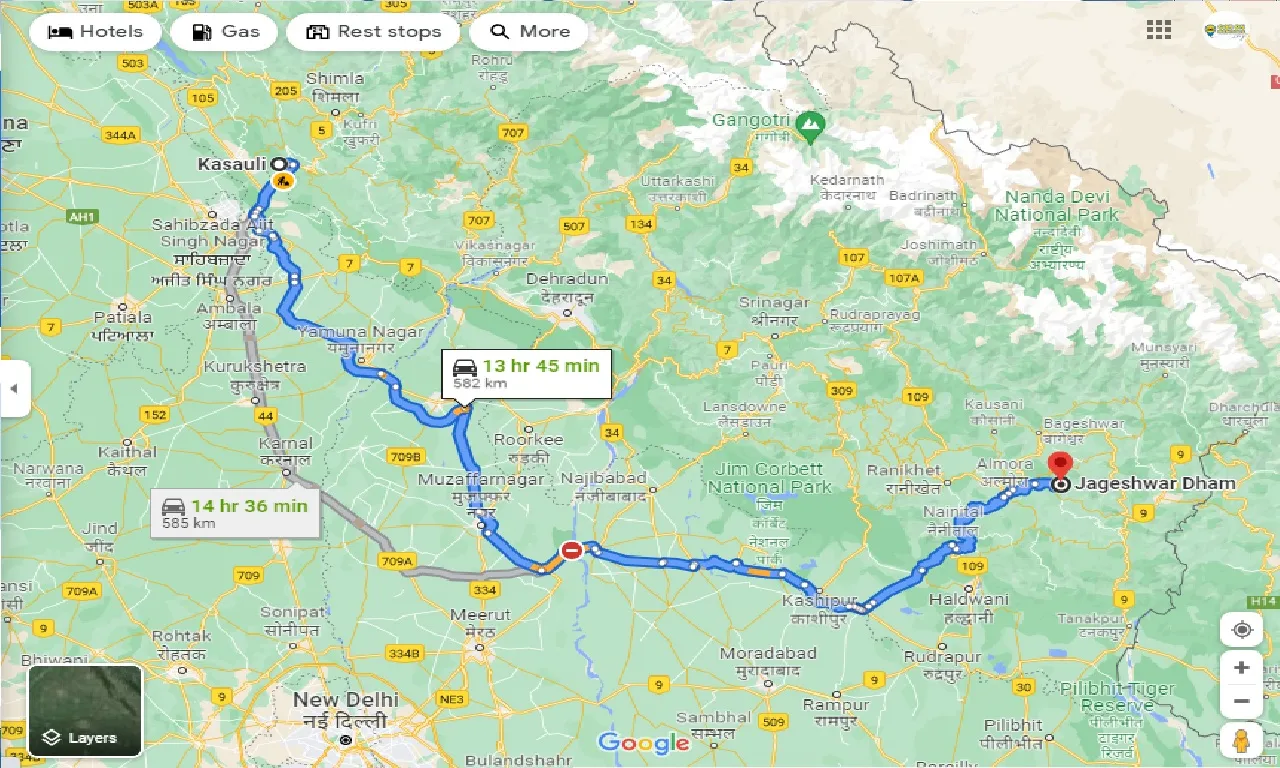 kasauli-to-jageshwar-dham-one-way