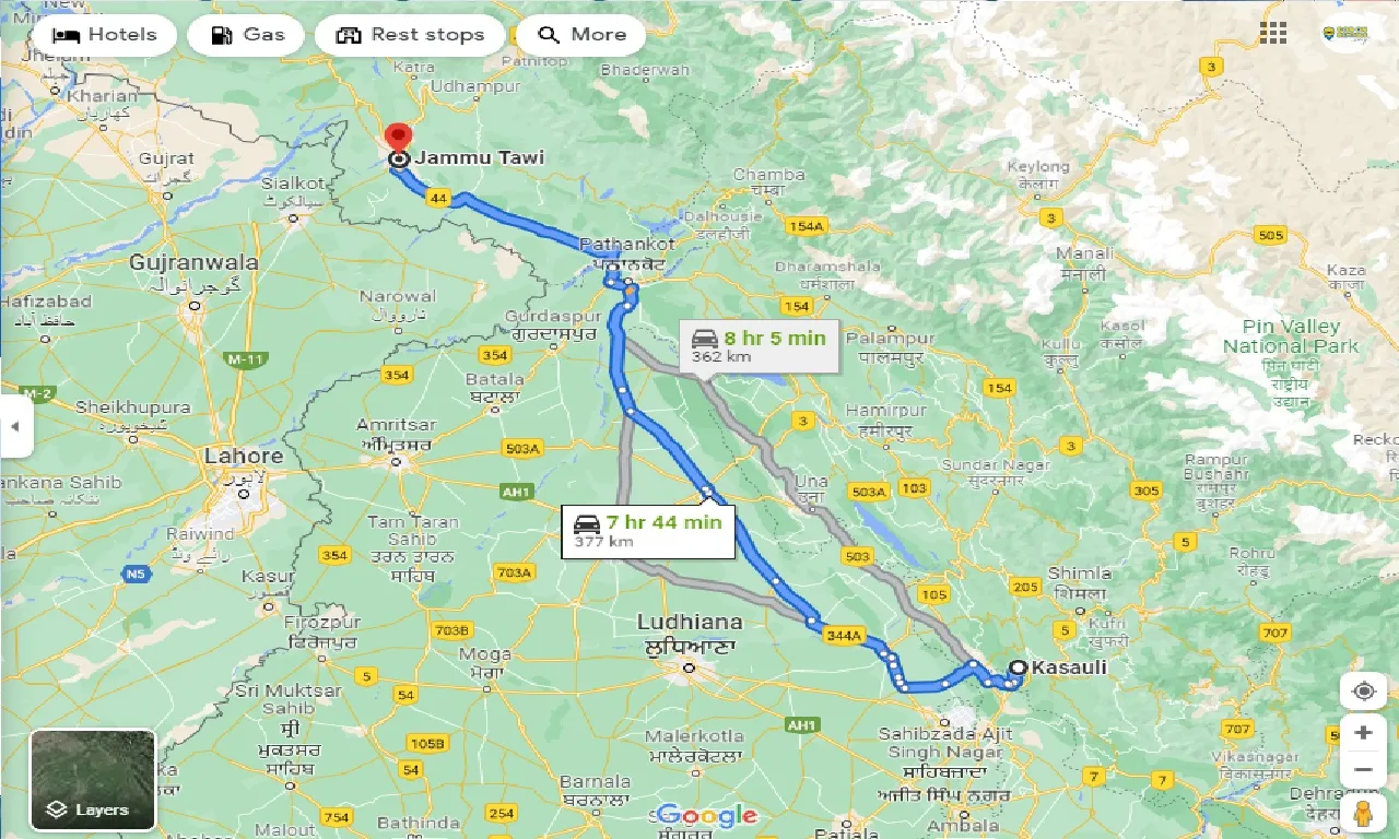 kasauli-to-jammu-tawi-one-way