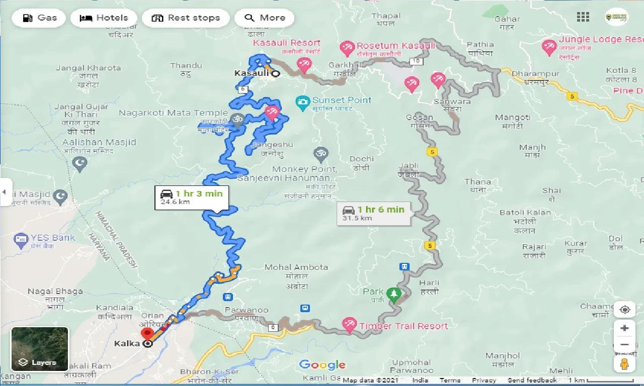 kasauli-to-kalka-taxi