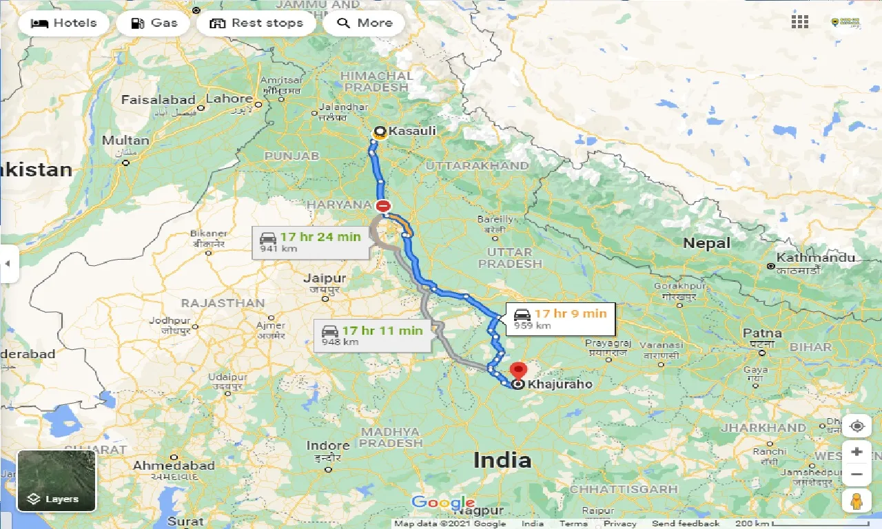 kasauli-to-khajuraho-taxi