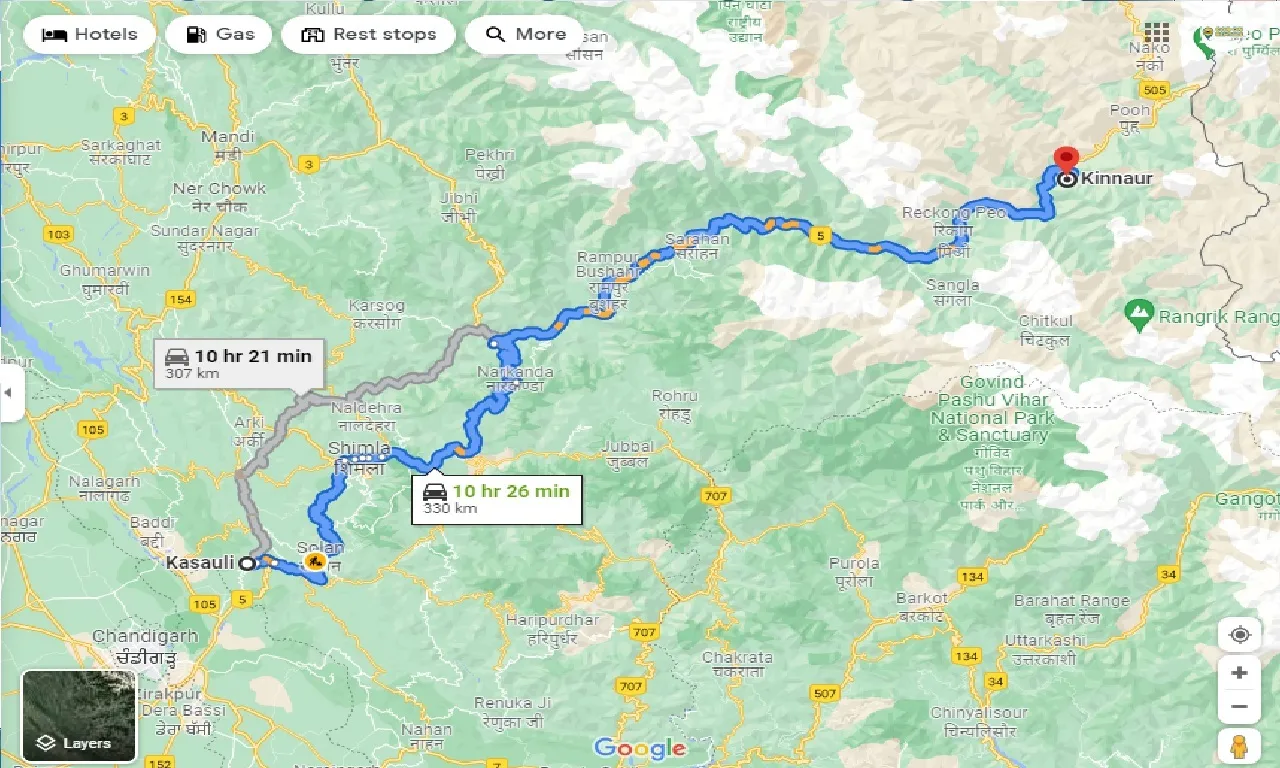 kasauli-to-kinnour-one-way