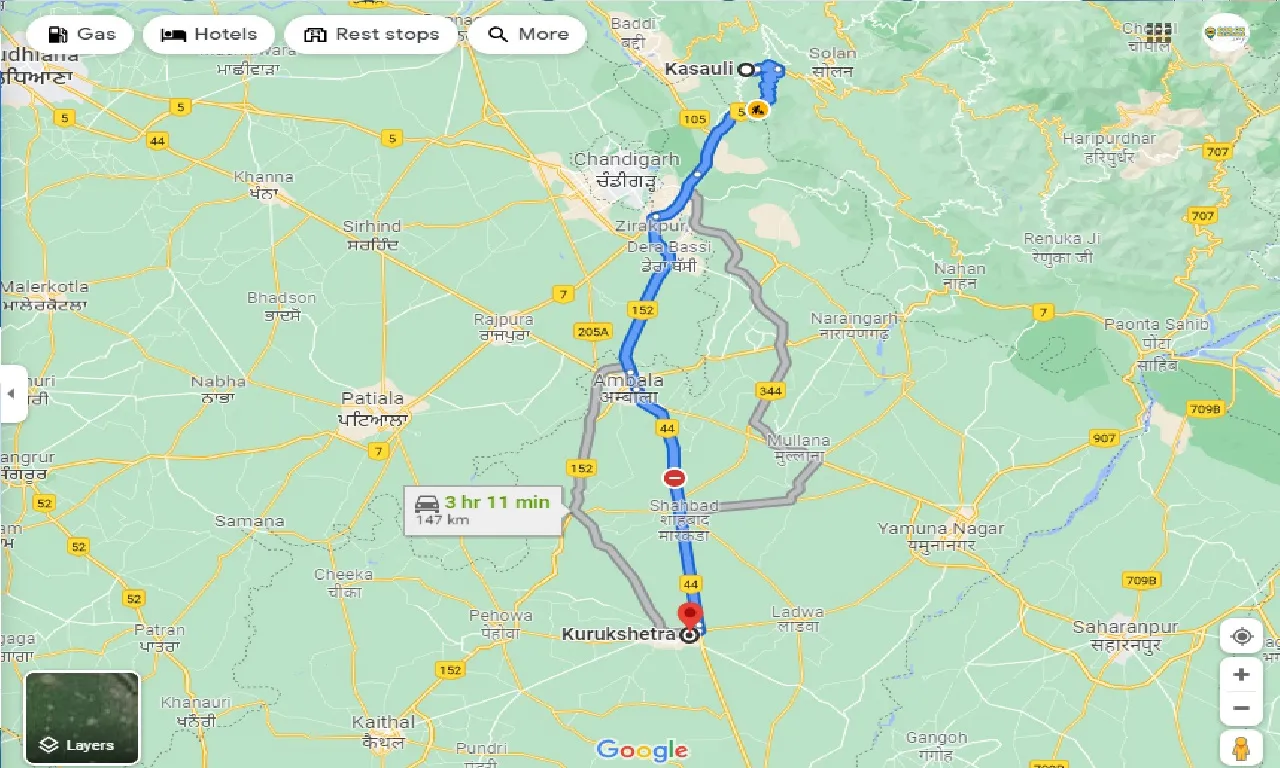 kasauli-to-kurukshetra-one-way