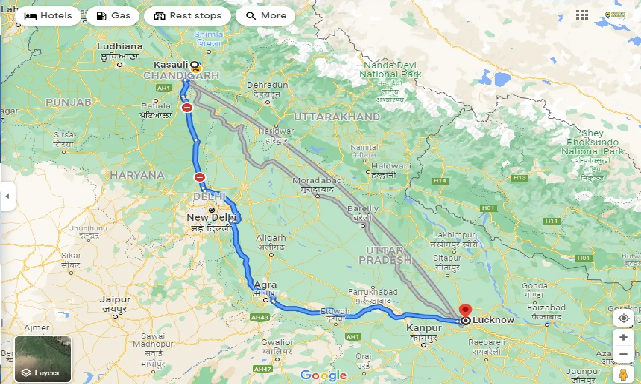 kasauli-to-lucknow-one-way