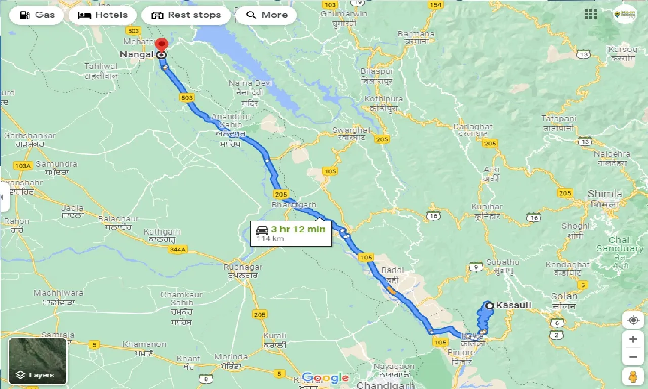 kasauli-to-nangal-taxi