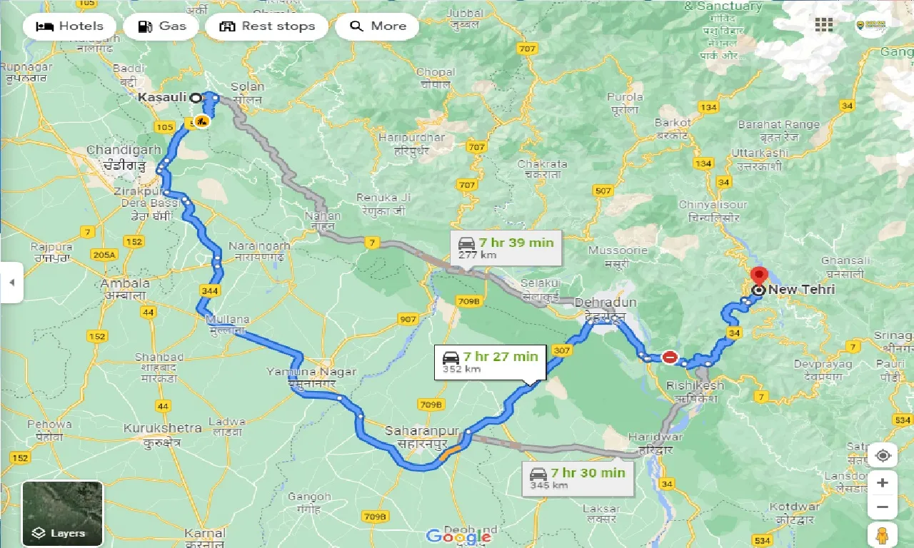 kasauli-to-new-tehri-taxi