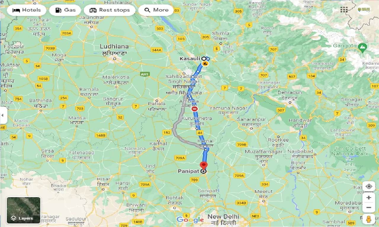 kasauli-to-panipat-one-way