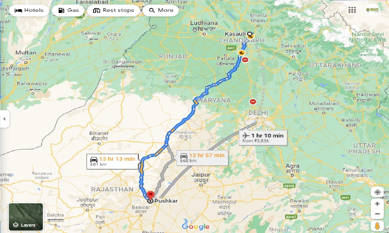 kasauli-to-pushkar-one-way
