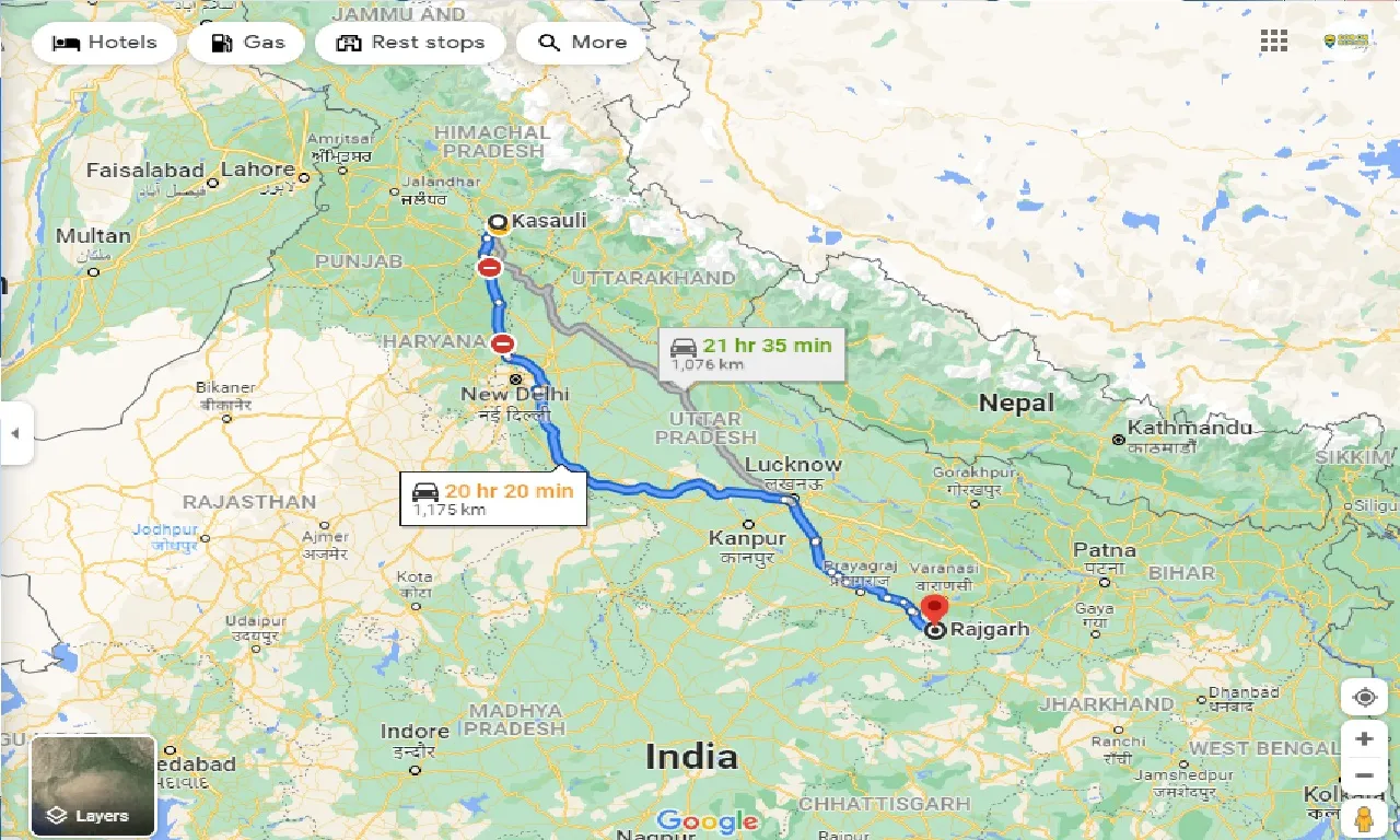 kasauli-to-rajgarh-taxi