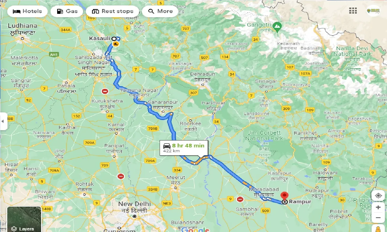 kasauli-to-rampur-taxi