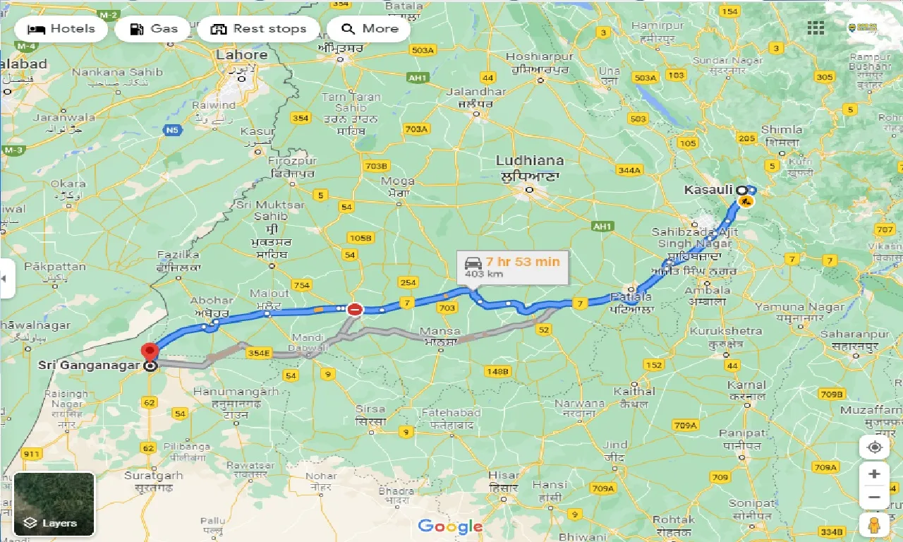 kasauli-to-sri-ganganagar-one-way