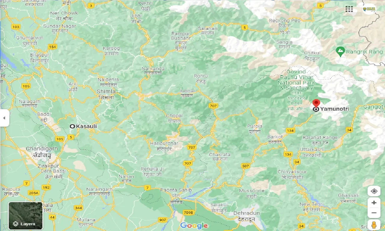 kasauli-to-yamunotri-taxi