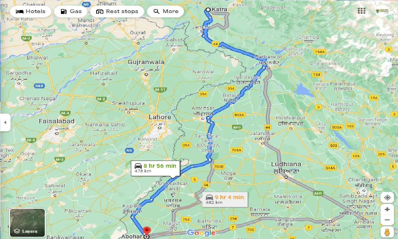 katra-to-abohar-taxi